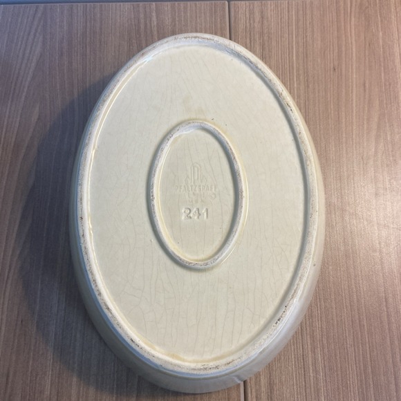 Lot 2 Vintage Pfaltzgraff Village 11 And 241 Brown Oval Vegetable Serving Bowls - Picture 13 of 14